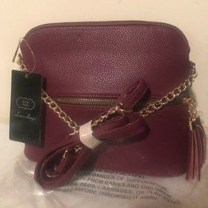 New Luna Purse in Burgundy - SALE